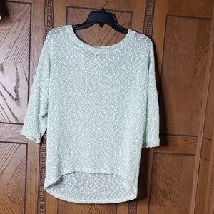 Francesca's Collections Popcorn Green Sweater